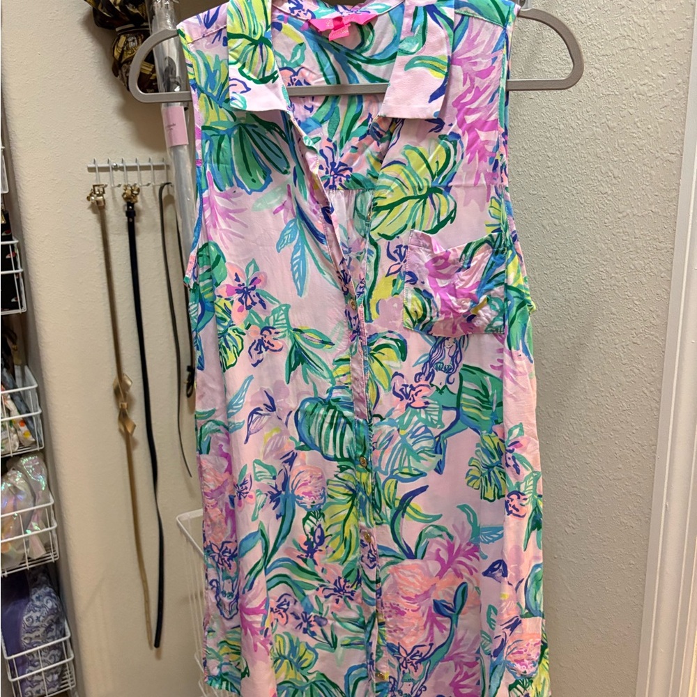 Lilly Pulitzer Natalie Mermaid Coverup Dress, Medium